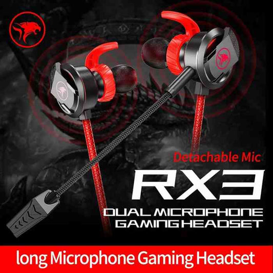 Plextone Mowi RX3 Dual Microphone Gaming Earphone - earphone