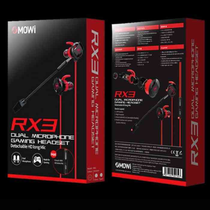 Plextone Mowi RX3 Dual Microphone Gaming Earphone - earphone